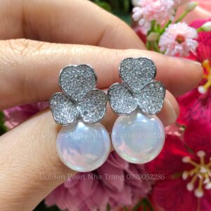 bông tai ngọc trai dị
