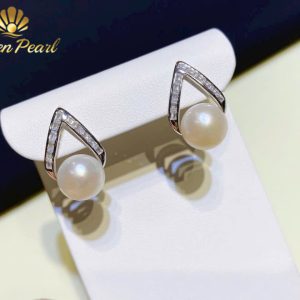 Bông tai Ngọc Trai 10mm - Bạc S925
