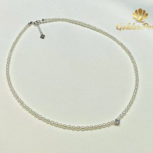 Vòng cổ ngọc trai gạo Baby